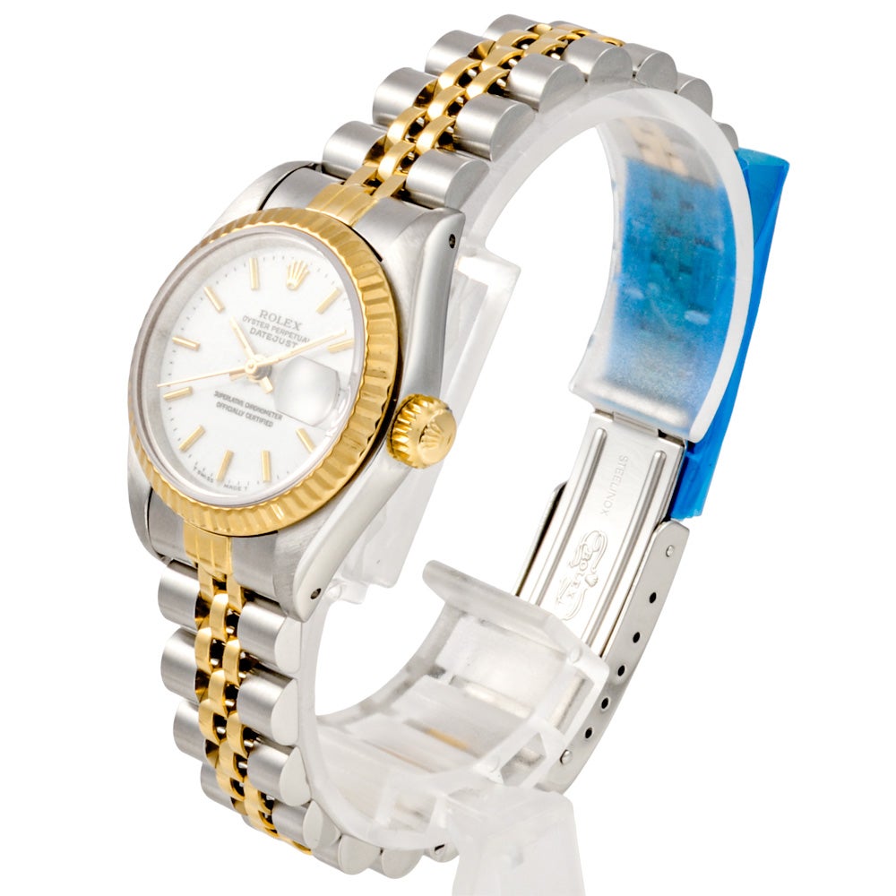 ロレックス ROLEX 69173 デイトジャスト 腕時計 ホワイト文字盤 SS×YG