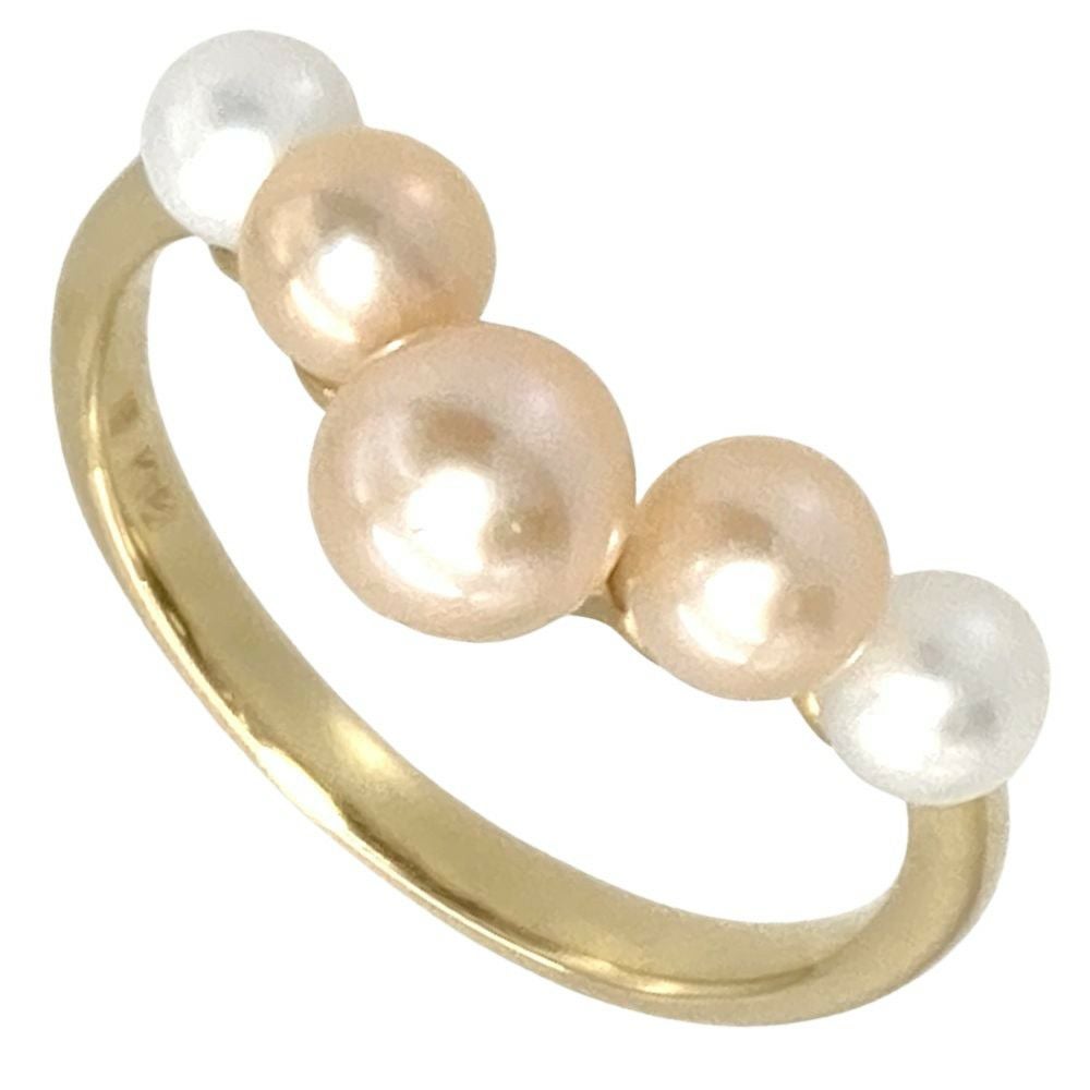 ✨美品✨ MIKIMOTO K18YG ベビーパールリング 12号 箱付き MIKIMOTO（ミキモト） K18YG イエローゴールド ベビーパール リング