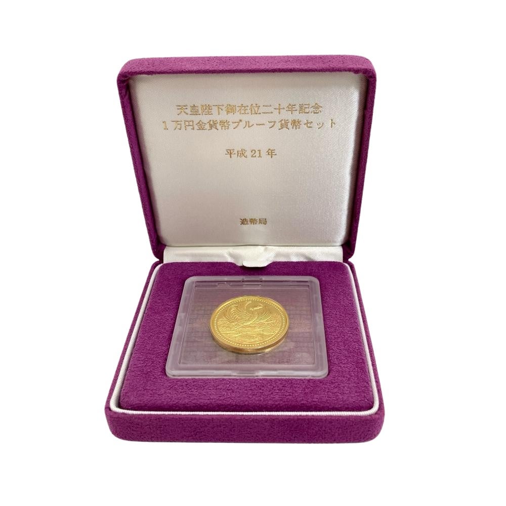 天皇陛下御即位記念 記念硬貨 10万円金貨 平成2年 純金 30g 金貨 K24