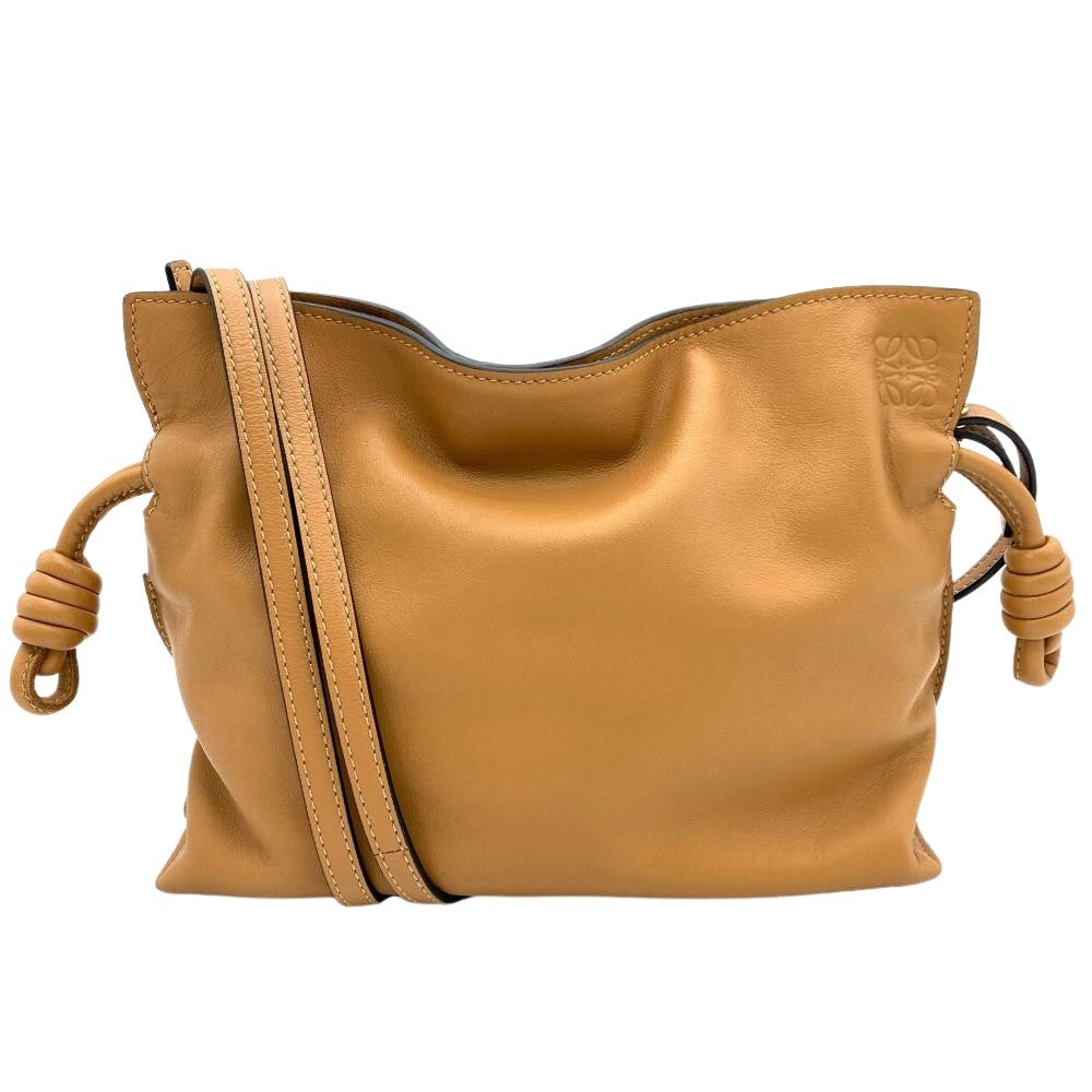 ロエベ LOEWE フラメンコ クラッチ ミニ ショルダーバッグ キャメル