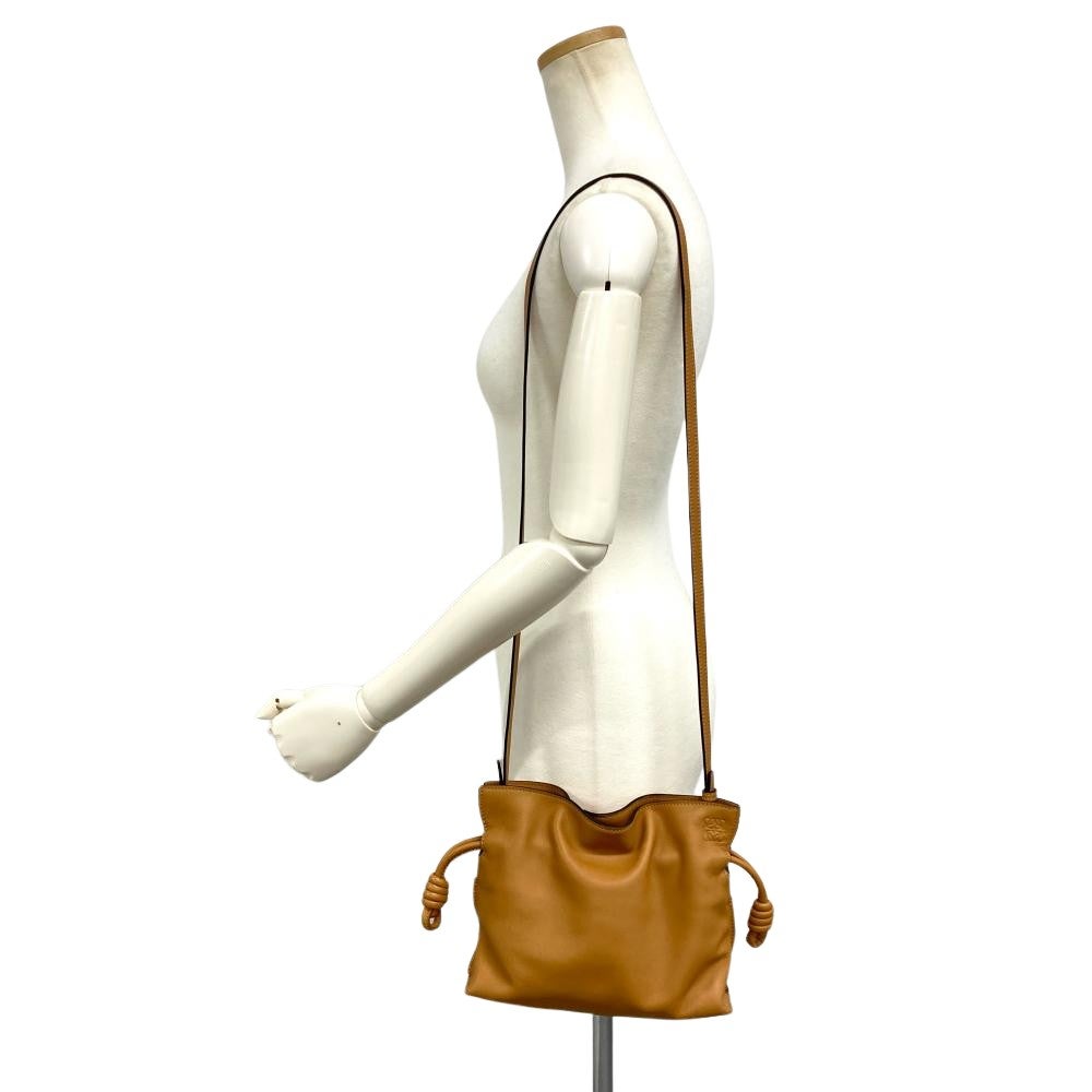 ロエベ LOEWE フラメンコ クラッチ ミニ ショルダーバッグ キャメル