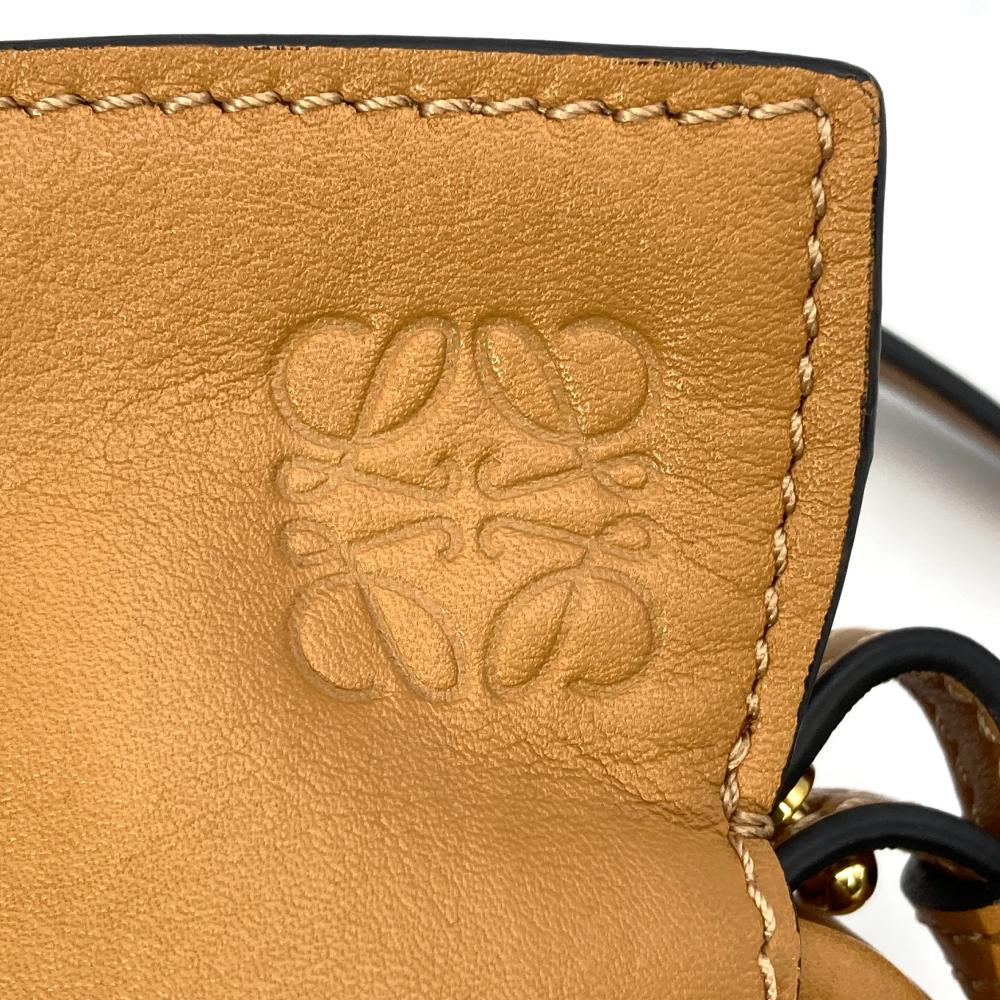 ロエベ LOEWE フラメンコ クラッチ ミニ ショルダーバッグ キャメル