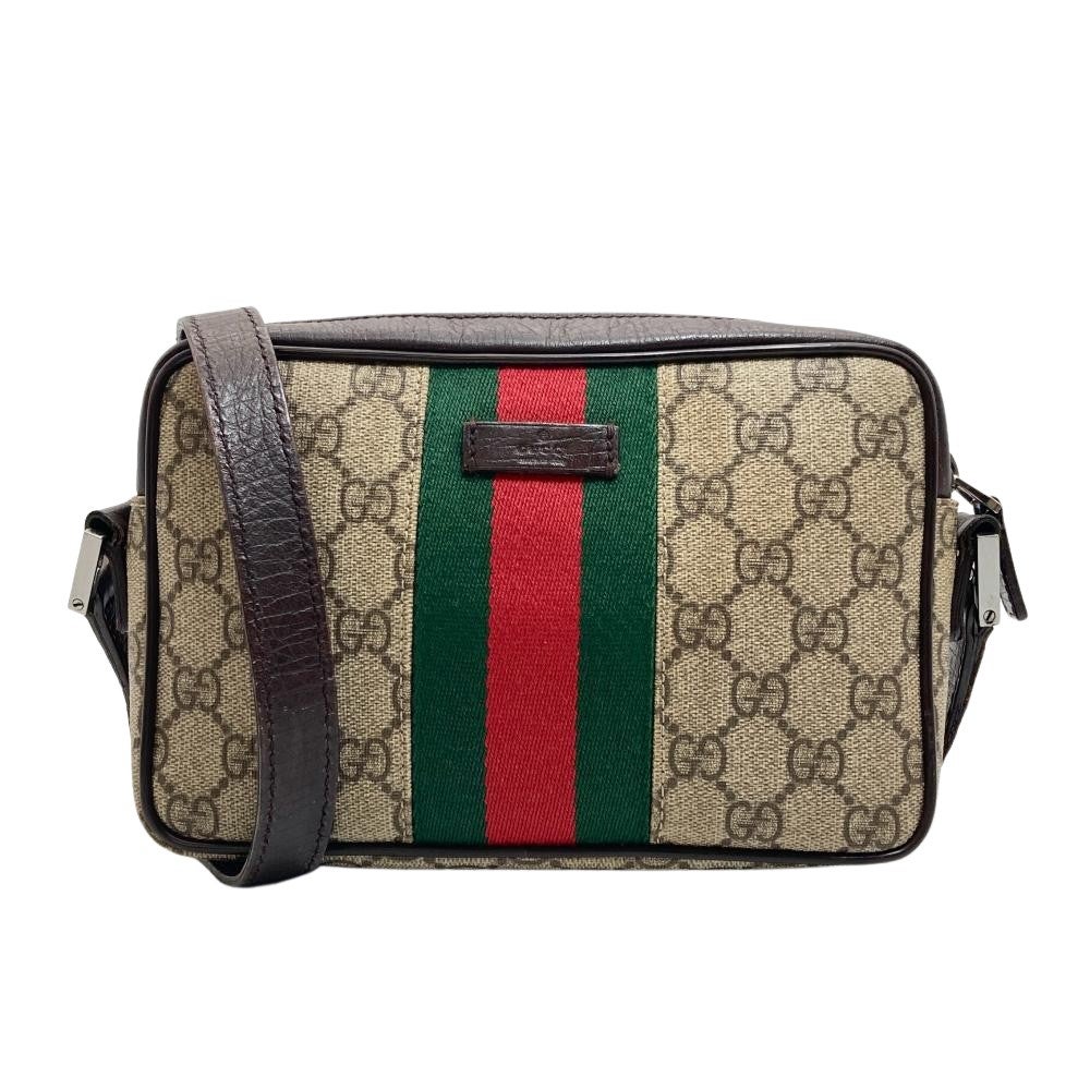 【美品】GUCCI グッチショルダーバッグ ボディバッグ GGキャンバス GUCCI（グッチ） 並行輸入 ショルダーバッグ ジャンボ GG キャンバス