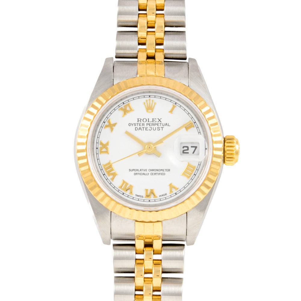 ロレックス ROLEX 179174 デイトジャスト ランダム 腕時計 ホワイト