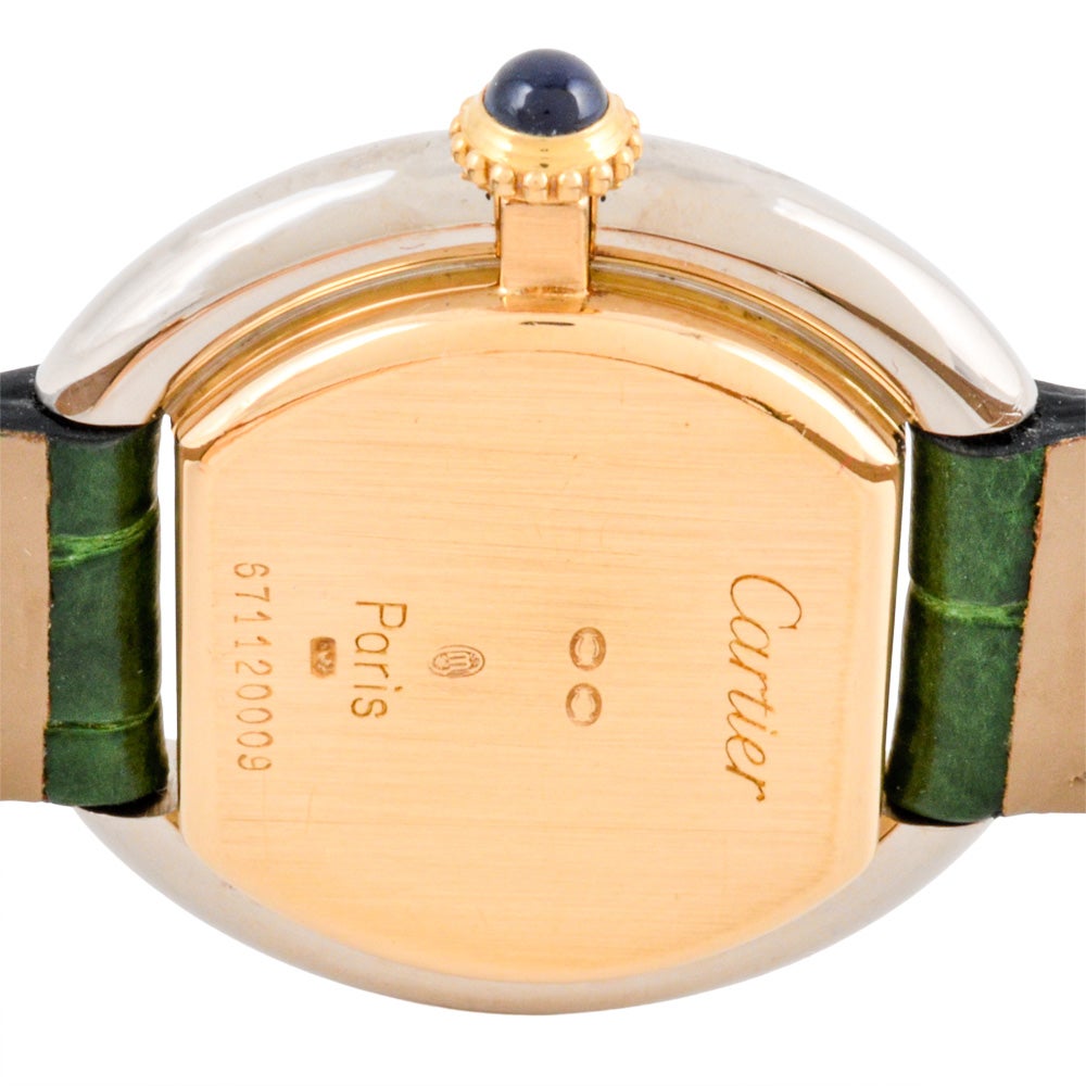 カルティエ Cartier エリプス SM 腕時計 ホワイト文字盤 K18 YG×WG