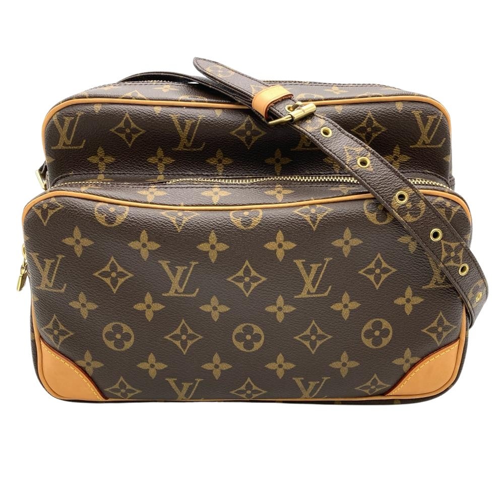 ルイヴィトン LOUIS VUITTON ナイル ショルダーバッグ モノグラム キャンバス M45244 ブラウン ゴールド金具 AR1025 レディース【中古】 LOUIS VUITTON（ルイ・ヴィトン） ナイル ショルダーバッグ モノグラム